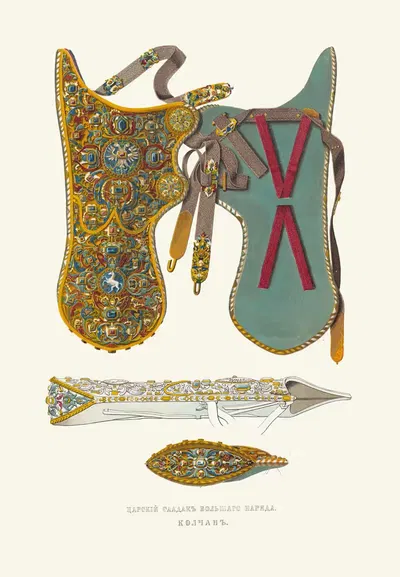 Tsarskii saadak bol'shago nariada by Fedor Grigoryevich Solntsev, 1849 - 1853 — digital art print download