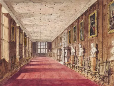 The Gallery, Aston Hall by Аллен Эдвард Эверитт — digital art print download
