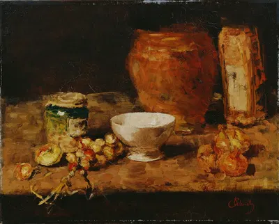 Stillleben mit weißer Schale by Карл Шух, 1885 — digital art print download