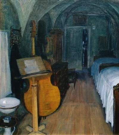 Die Bassgeige by Эрнст Штёр, 1908 — digital art print download