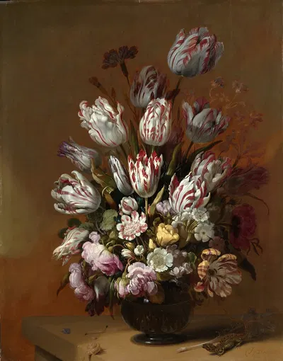 Floral Still Life by Hans Bollongier, 1639 — digital art print download