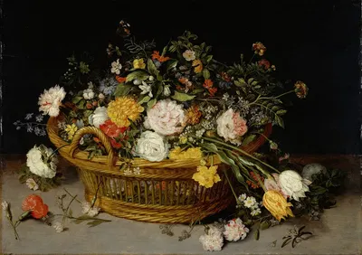 A Basket of Flowers by Ян Брейгель младший — digital art print download