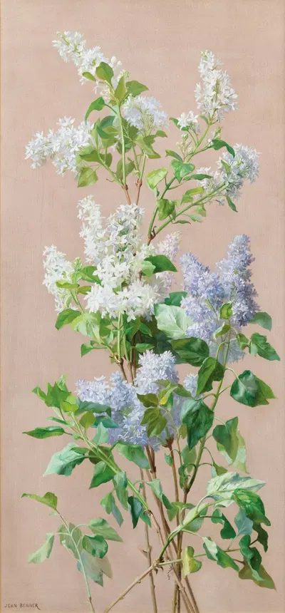Still life with flowers by Jean Benner — digital art print download