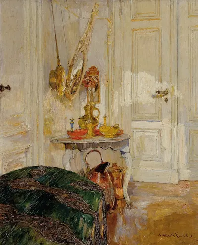 Weißes Interieur by Каролина Кубин, 1900 — digital art print download