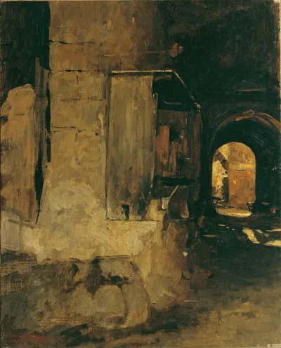 Tor eines arabischen Hauses by Леопольд Карл Мюллер — digital art print download