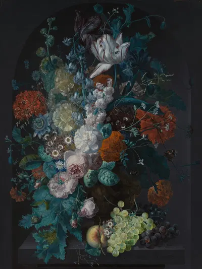 A Vase of Flowers by Margareta Haverman, 1716 — digital art print download
