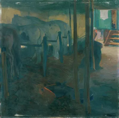 Zirkusstudie (An der Longe) by Отто Фридрих, 1910 — digital art print download