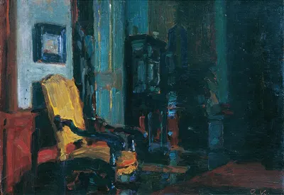 Interieur (Schloss Dioseg bei Pressburg) by Рудольф Конопа, 1926 — digital art print download
