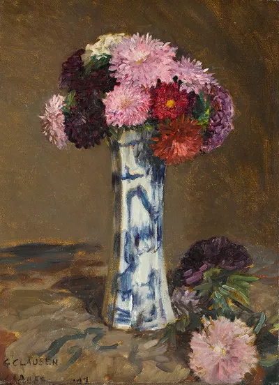 Asters by Sir George Clausen — digital art print download