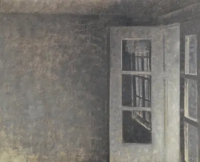 The balcony room at Spurveskjul by Vilhelm Hammershøi — digital art print download