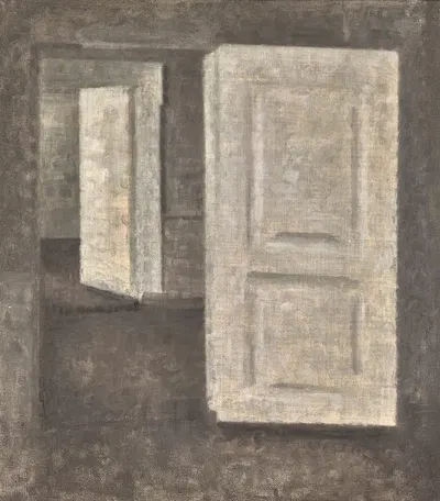 White doors, strandgade 25 by Vilhelm Hammershøi — digital art print download