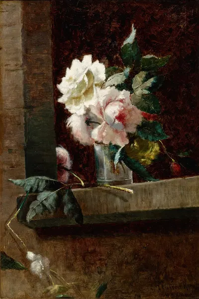 Italian Roses by Уильям Генри Хиллиард, 1887 — digital art print download