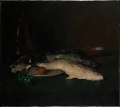 Still Life; Fish by Уильям Мерритт Чейз, 1908 — digital art print download
