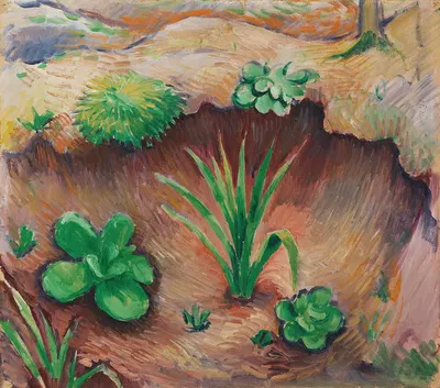 Pflänzchen im Wald by August Macke, 1910 — digital art print download