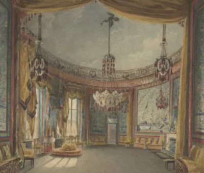 The Saloon, Brighton Pavilion by Augustus Charles Pugin — digital art print download
