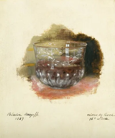 Study Of A 16th Century Rock Crystal Goblet by Blaise-Alexandre Desgoffe, 1887 — digital art print download