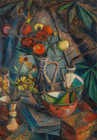 Stilleben mit Blumen by Dorothea Maetzel-Johannsen, 1920 — digital art print download