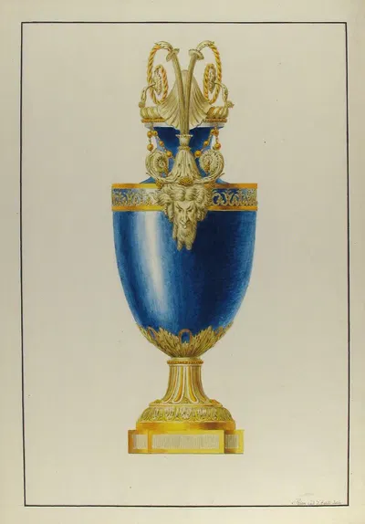 Design for a Gilt Bronze Urn by George Heinrich von Kirn — digital art print download