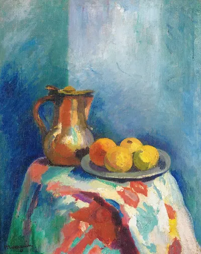 Nature Morte Au Pichet En Cuivre by Henri Manguin — digital art print download