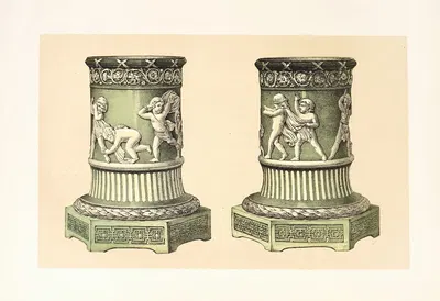 Круглая подставка из старого Уэджвуда с камеей by Джон Чарльз Робинсон, 1858 — digital art print download
