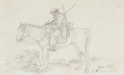 Our artist by Charles Decimus Barraud, 1868 — digital art print download