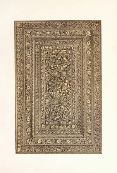 Крышка шкатулки из резного сандалового дерева by Джон Чарльз Робинсон, 1858 — digital art print download