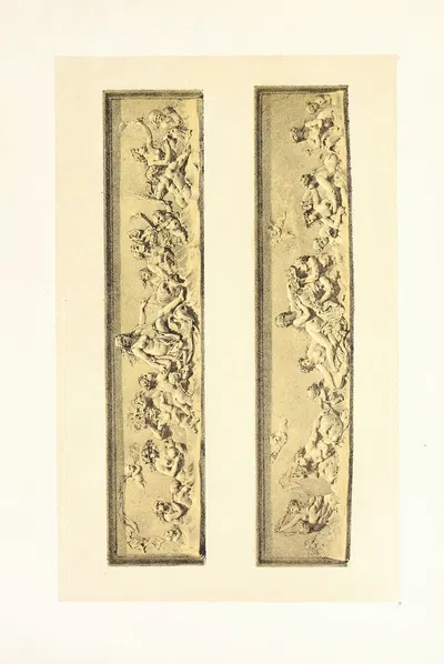 Два фриза из терракоты. Тритоны и морские нимфы by Джон Чарльз Робинсон, 1858 — digital art print download