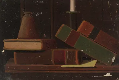 Still Life With Books by John Frederick Peto — digital art print download