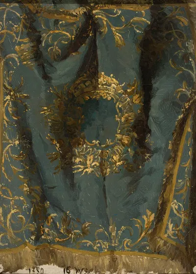 Study of a fabric from the 16th century by Казимеж Алхимович, 1880 — digital art print download
