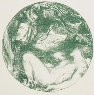 The woodnymph by Чарльз Хаслвуд Шеннон, 1907 — digital art print download