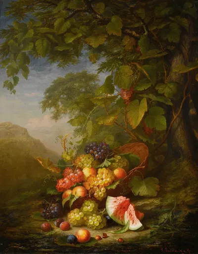Still Life In A Landscape by Paul Lacroix, 1867 — digital art print download