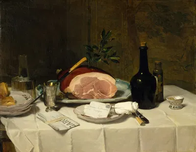 Still Life with Ham by Филипп Руссо — digital art print download