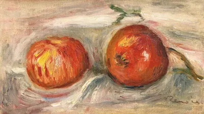 Deux Pommes by Пьер-Огюст Ренуар, 1915 — digital art print download
