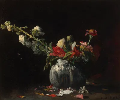 Still Life With Flowers by Théodule Ribot — digital art print download