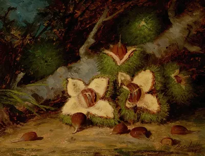 Chestnuts by Frederick Stone Batcheller, 1877 — digital art print download