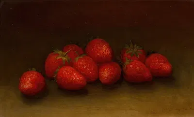 Strawberries by Джордж Генри Холл — digital art print download