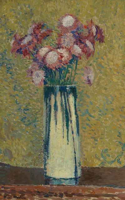 Vase de fleurs by Анри Мартен — digital art print download