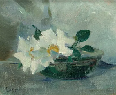 Still Life with Wild Roses by Лора Кумбс Хиллс — digital art print download
