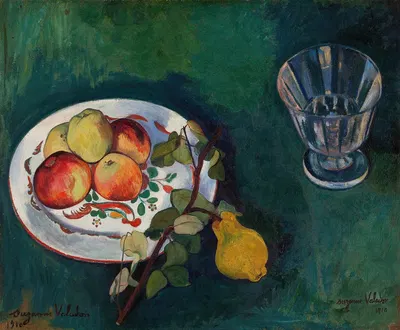 Still Life with Fruit and Glass by Сюзанна Валадон, 1910 — digital art print download