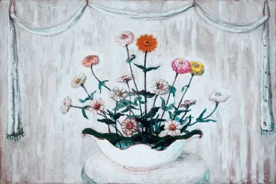 Zinnias by Florine Stettheimer — digital art print download