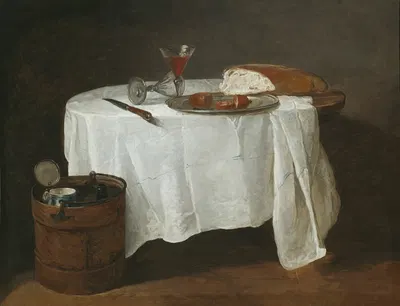 The White Tablecloth by Жан Симон Шарден — digital art print download