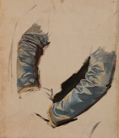 Sleeves of King's Attire. Study to the Painting 'The Death of Barbara Radziwiłł' by Юзеф Симмлер — digital art print download
