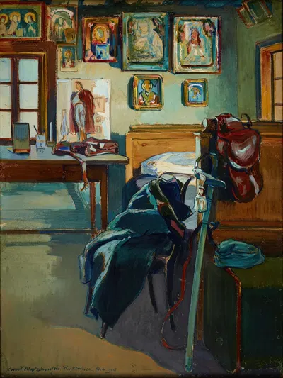 Officers' quarters in Rokitnica by Karol Zyndram Maszkowski, 1916 — digital art print download