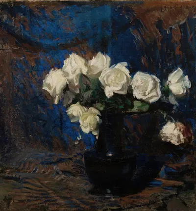 White Roses by Леон Вычулковский, 1908 — digital art print download