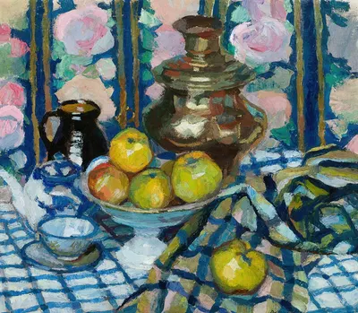 Still Life with a Samovar by Станислав Камоцкий, 1929 — digital art print download