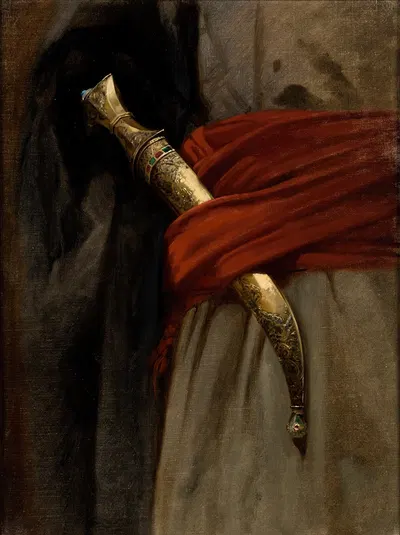 Study of a Khanjar by Stanisław Chlebowski, 1874 — digital art print download