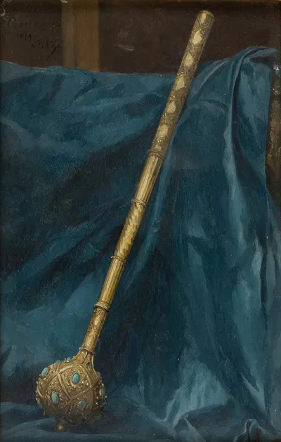 Study of a Turkish Mace from the 17th C. by Станислав Хлебовский, 1879 — digital art print download