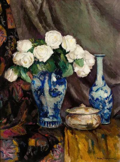 White Roses by Stefan Filipkiewicz, 1919 — digital art print download