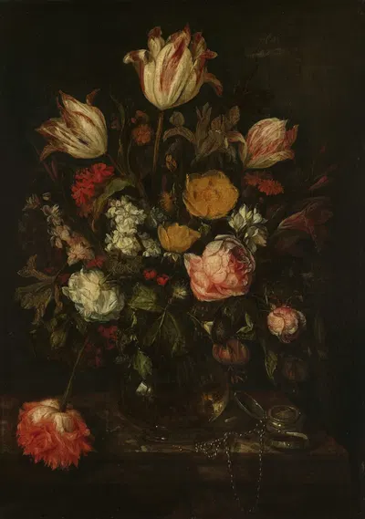 Still Life with Flowers by Авраам ван Бейерен — digital art print download