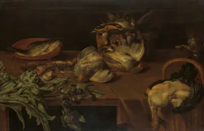 Still Life with Wild Fowl by Alexander Adriaenssen, 1632 — digital art print download
